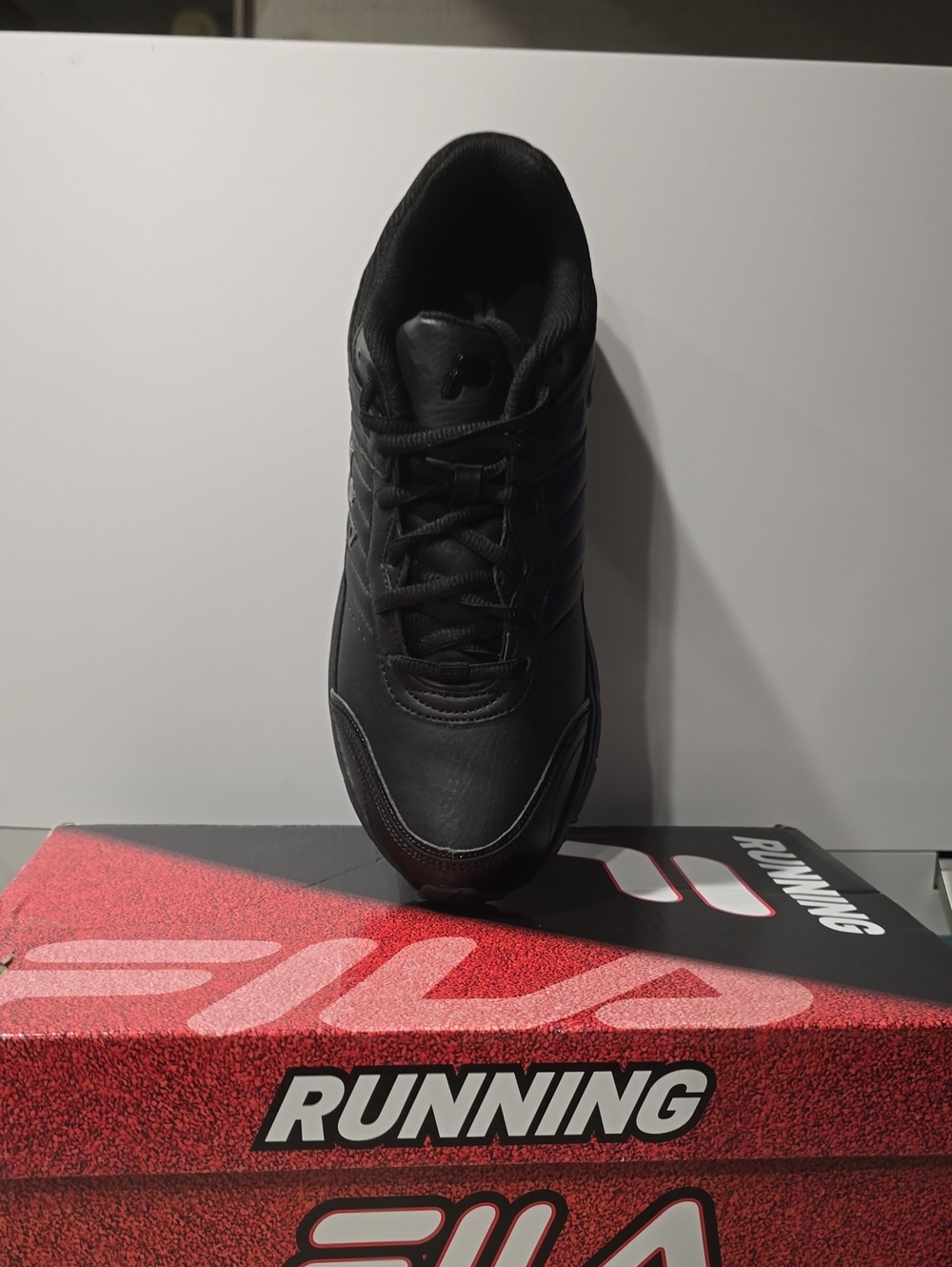 Fila Men's All-Black Athletic Running Shoe